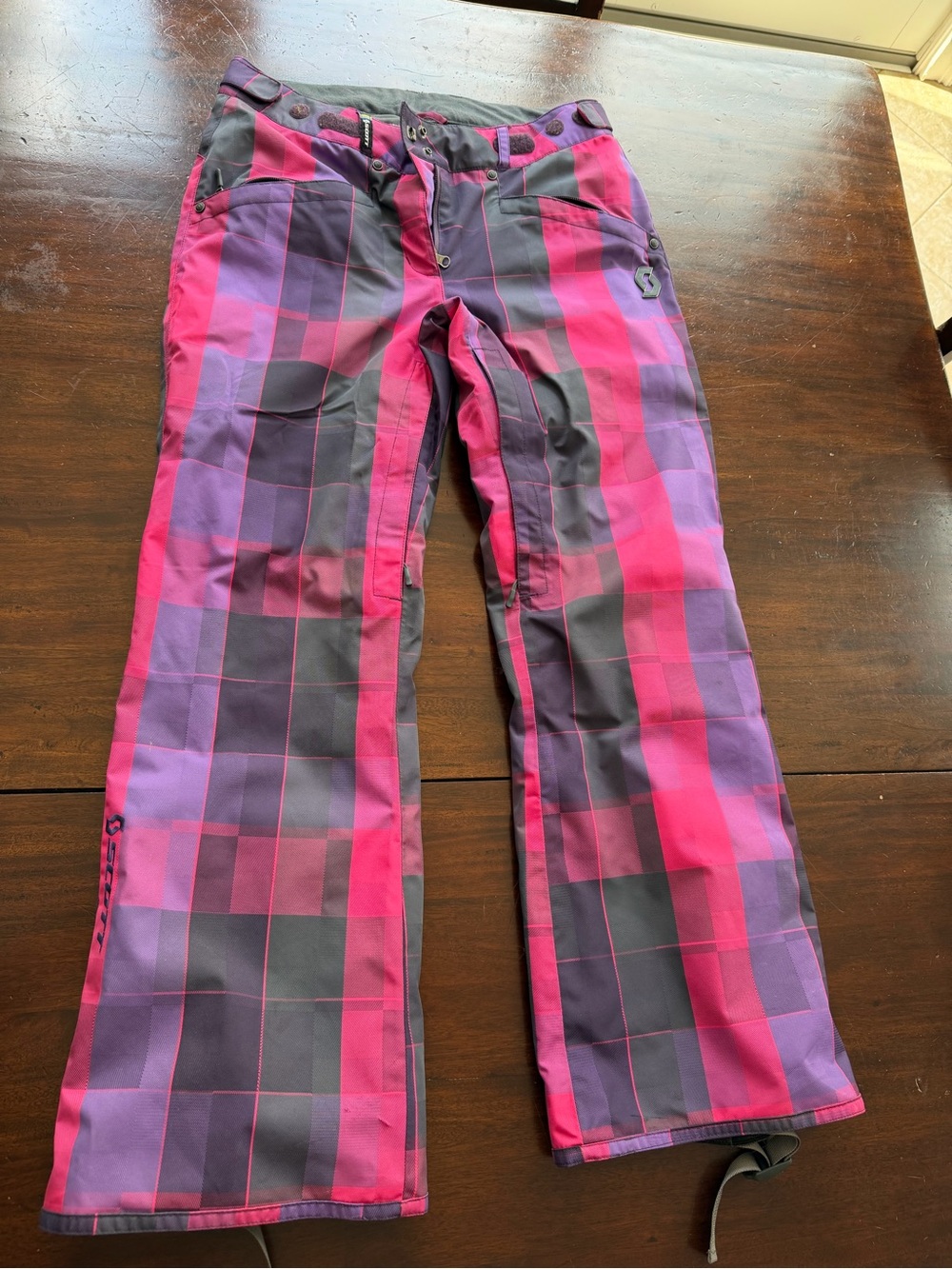 Scott Women’s  Pink & Purple Plaid Snow Pants